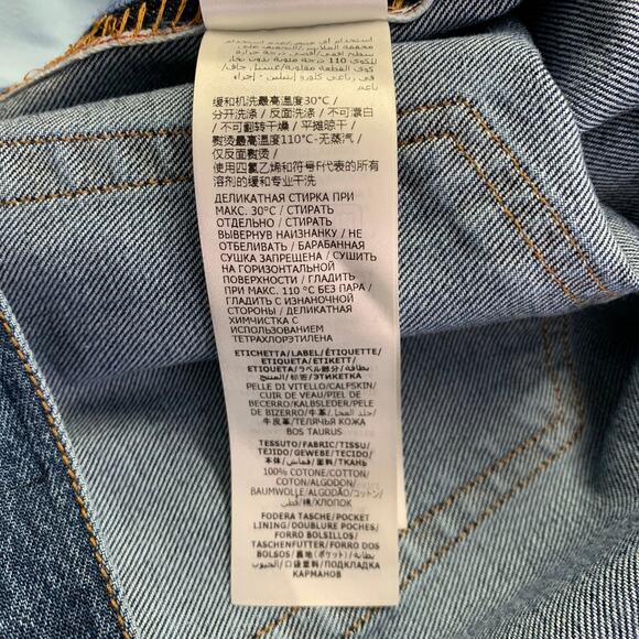 ALEXANDER MCQUEEN Size 36 Indigo Contrast Stitch Denim Button Fly Jeans - Picture 8 of 10